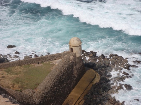 The furthest point of the Fort that looked out over the San Juan Harbor. 