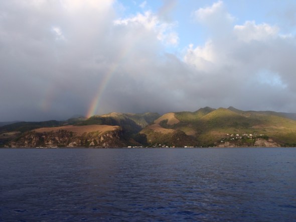 Sailing into the Island of Martinique