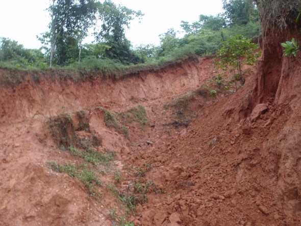 Our muddy return path 