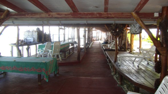 The tables we ate pizza 