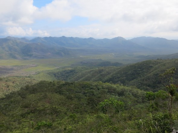 After 6 hours of hiking we reached the top of the next mountain and looked back at our progress. 