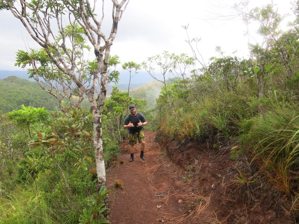 We climbed for over 2 hours to get to the top of this beast and the pain was beginning to show. 