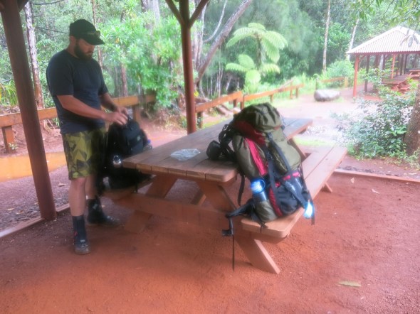 We finally made it in a little less then 12 hours and 30km later. Glad to be out of the rain. 